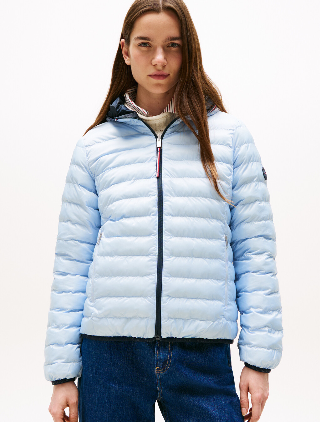 Reversible Lightweight Padded Jacket, Breezy Blue, hi-res