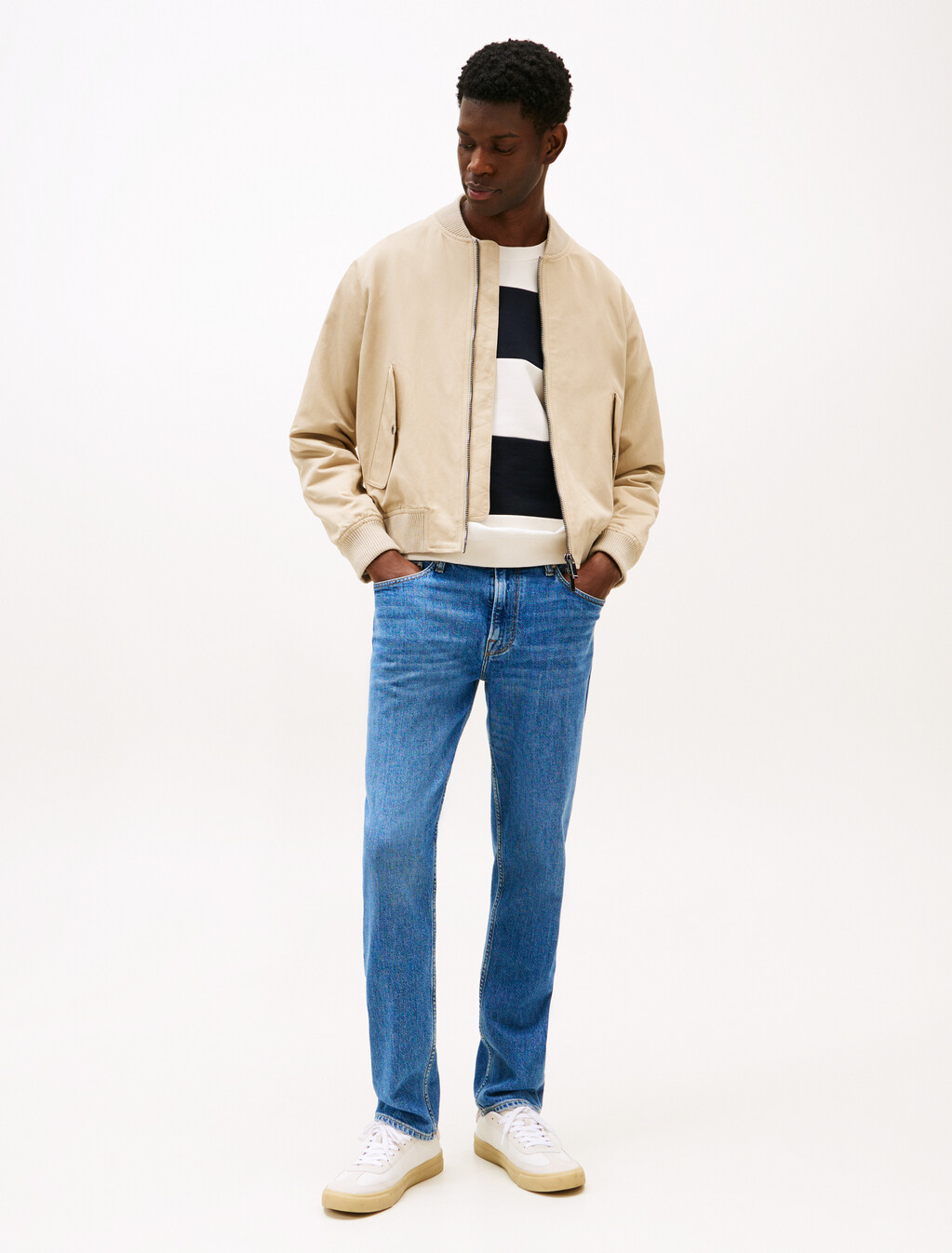 Harlem Relaxed Tapered Leg Jeans, Roger Indigo, hi-res