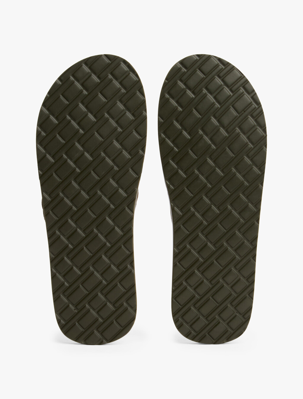 Signature Tape Webbing Flip-Flops, Army Green, hi-res