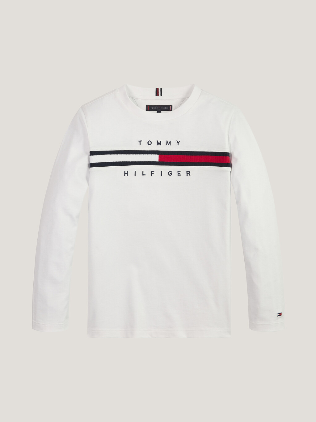 Logo Long Sleeve T-Shirt, White, hi-res