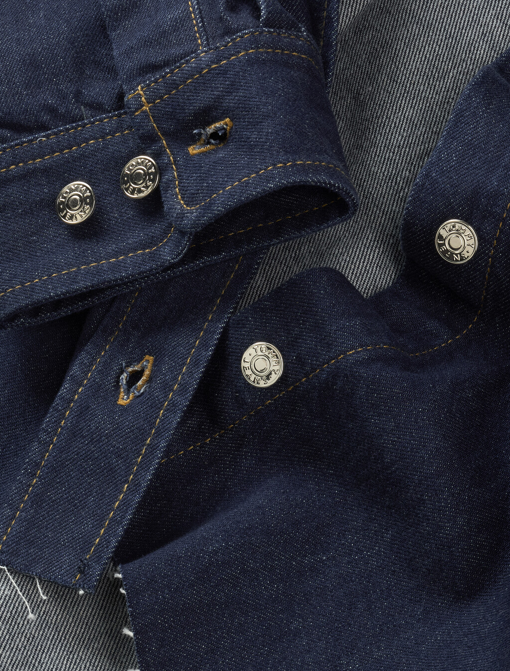 Cropped Denim Shirt Jacket, Denim Dark, hi-res