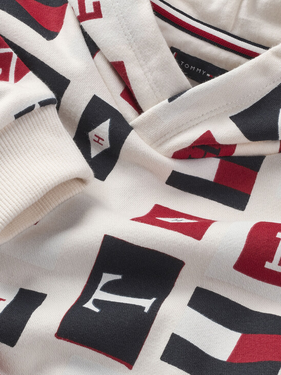 All-Over Flag Print Hoody