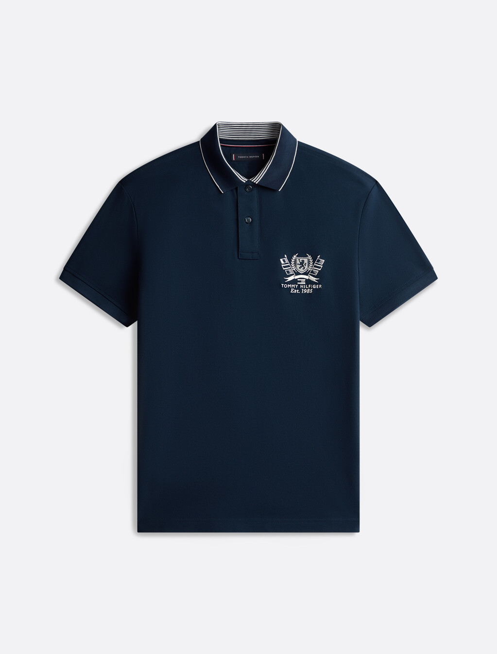 Hilfiger 標誌 Polo 衫, Night Sky, hi-res