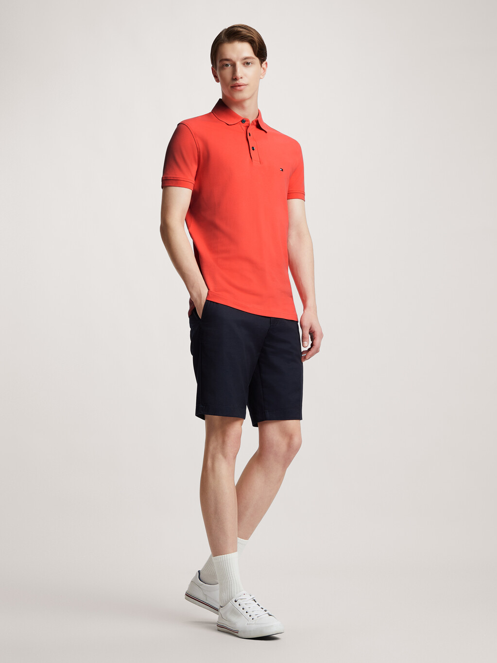 1985 Collection Slim Fit Polo, Lush Coral, hi-res