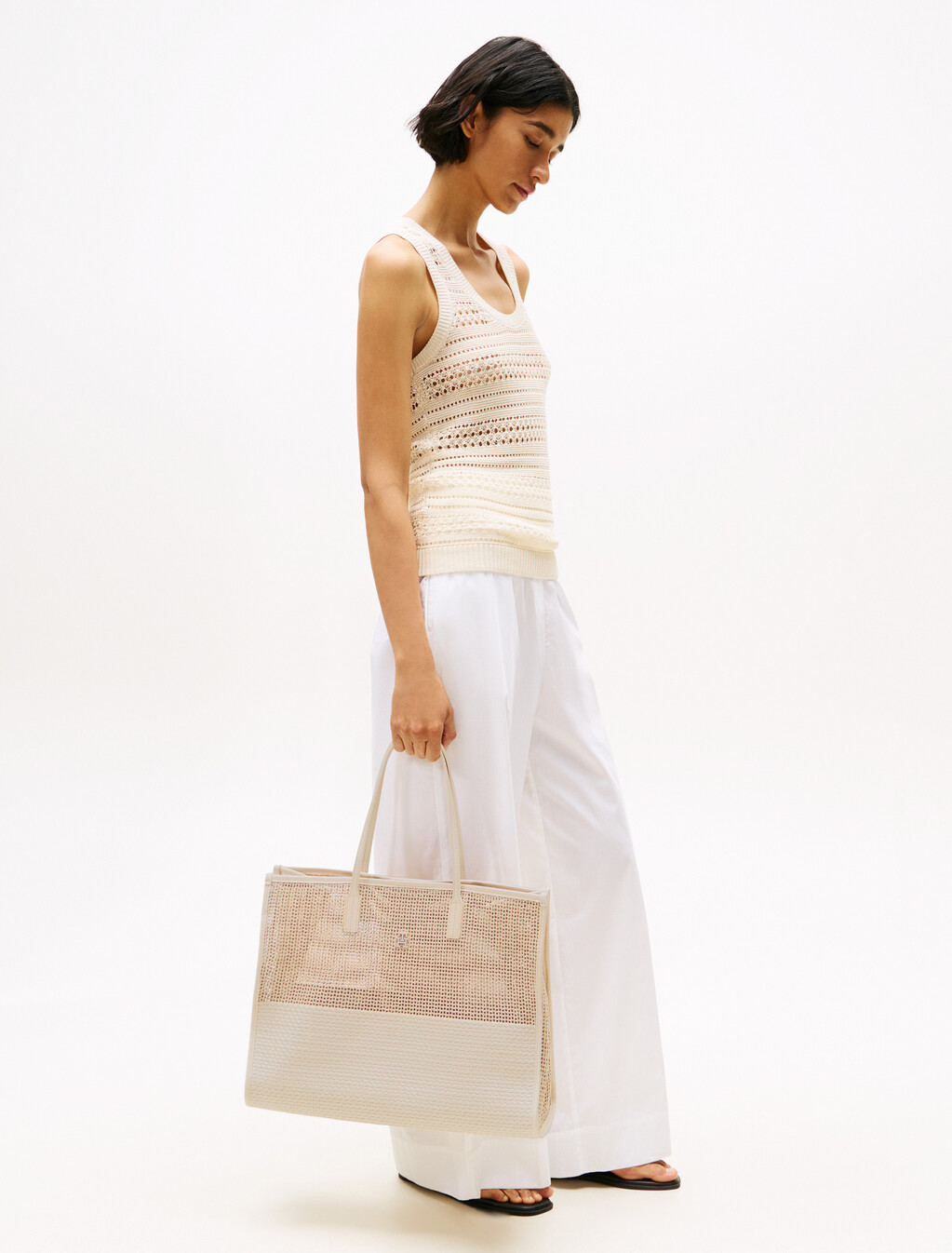 City Woven Summer Tote, Classic Beige, hi-res