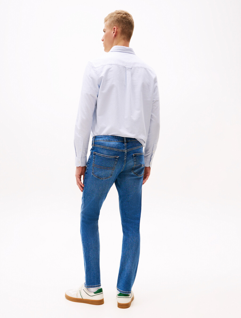 水洗 Scanton 修身牛仔褲, Denim Medium, hi-res
