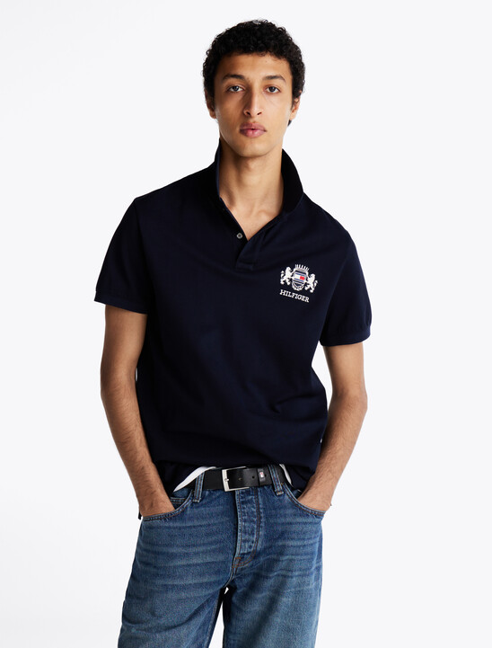 標準版型標誌刺繡 Polo 襯衫