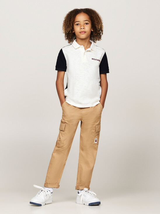 Hilfiger Monotype Colour-Blocked Regular Polo Shirt