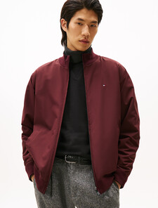 Mix Media Reversible Bomber Jacket, Black, hi-res
