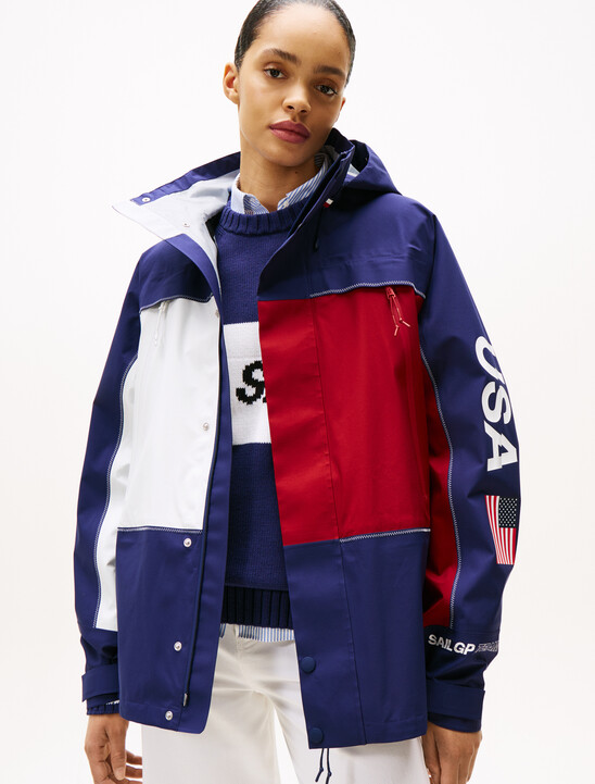 USA SailGP x Tommy 拼色外套