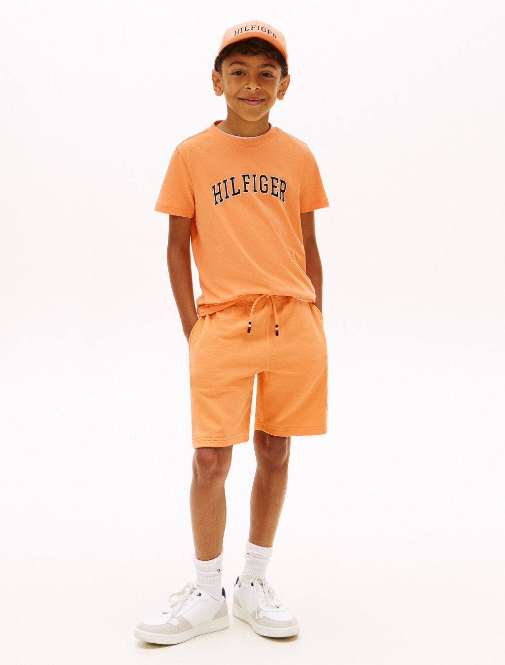 Logo Crew Neck Jersey T-Shirt, Faded Sun Kiss, hi-res