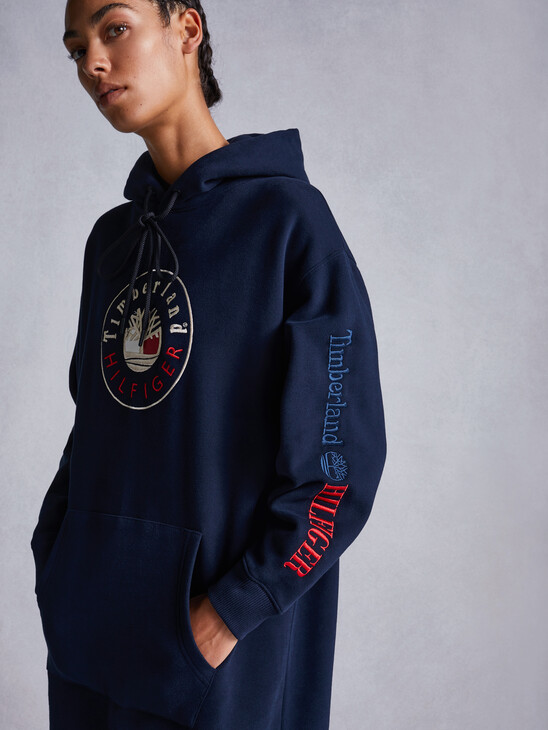 TOMMYXTIMBERLAND HOODED SWEATSHIRT DRESS TOMMYXTIMBERLAND HOODED SWEATSHIRT DRESS