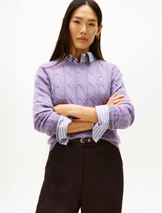 Pure Wool Cable Knit Jumper