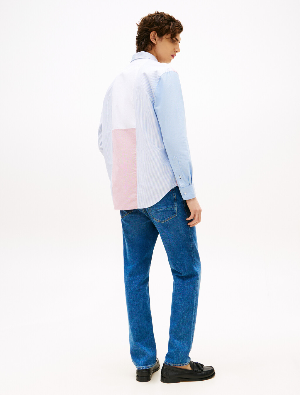 Americana Color Block Shirt, Shirt Blue / Multi, hi-res
