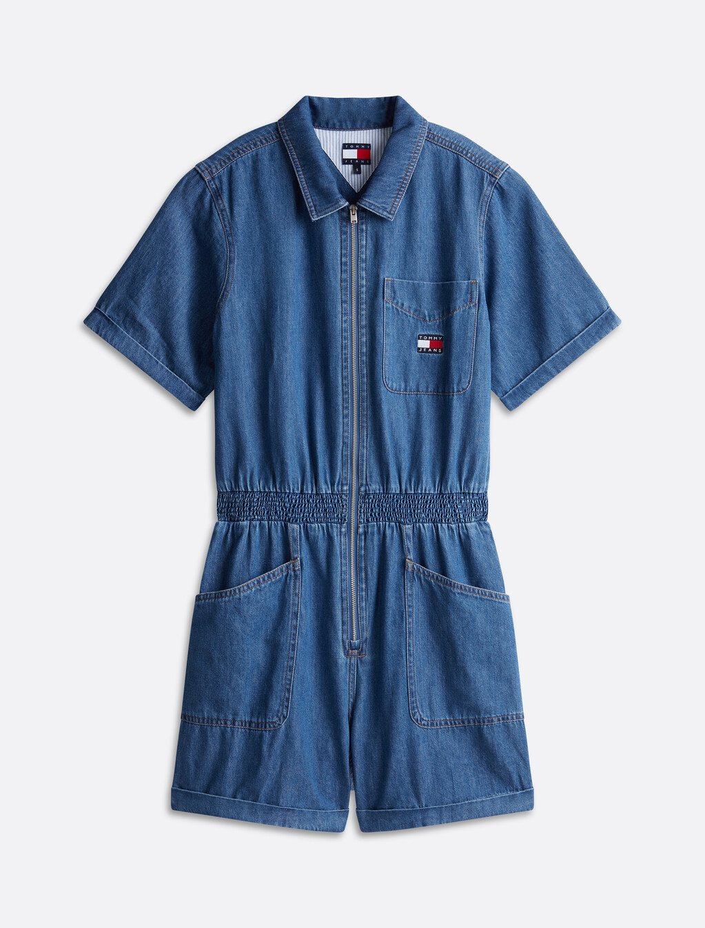 Light Denim Playsuit, Denim Medium, hi-res