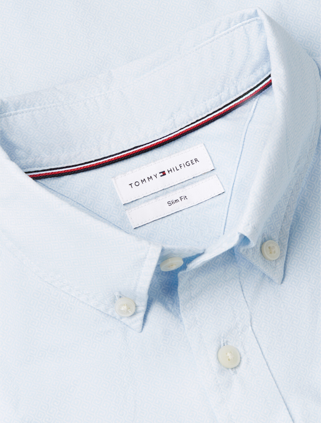 Slim Flex Micro Print Poplin Shirt, Sweet Blue / Allover, hi-res