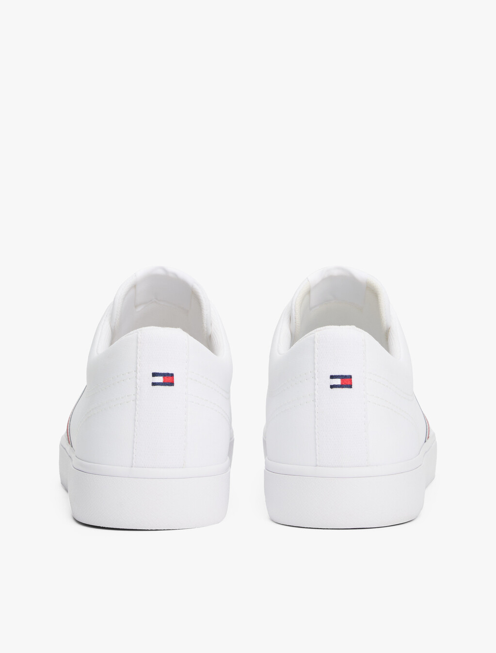 Tape Logo Trainers, White, hi-res