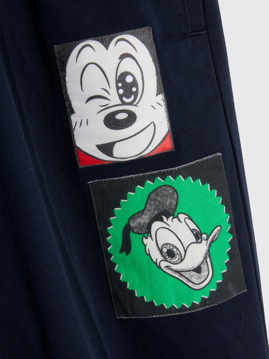 Disney X Tommy 貼章寬鬆棉質斜紋長褲