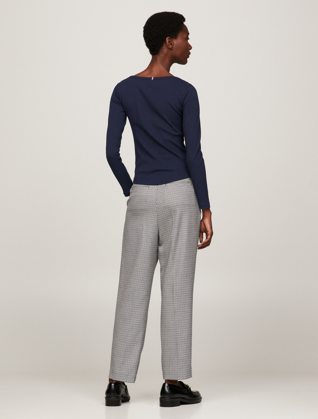 Ribbed Slim Fit Long Sleeve T-Shirt, Desert Sky, hi-res