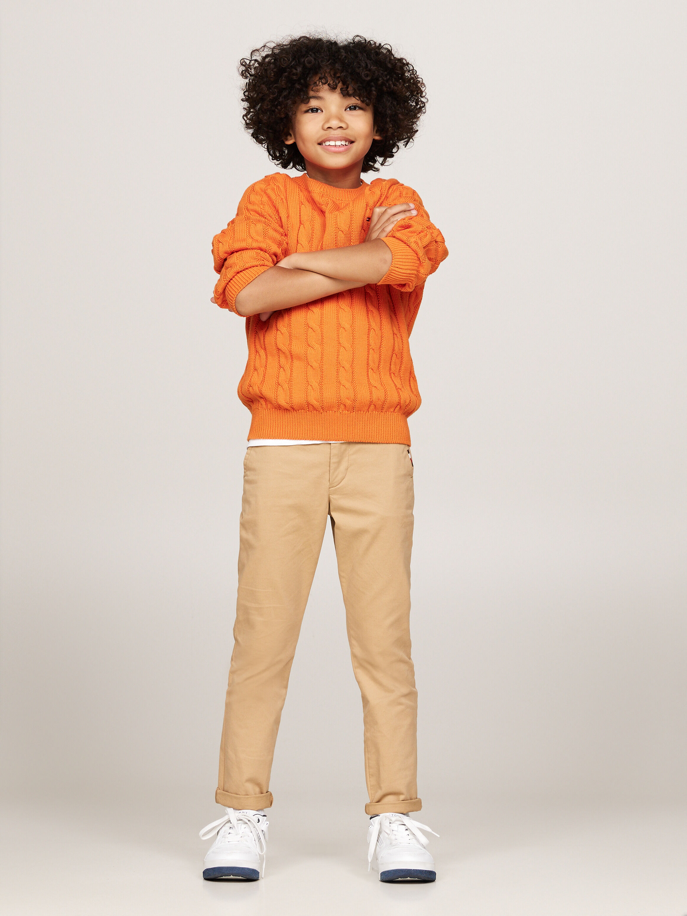 Tommy hilfiger jumper orange new arrivals