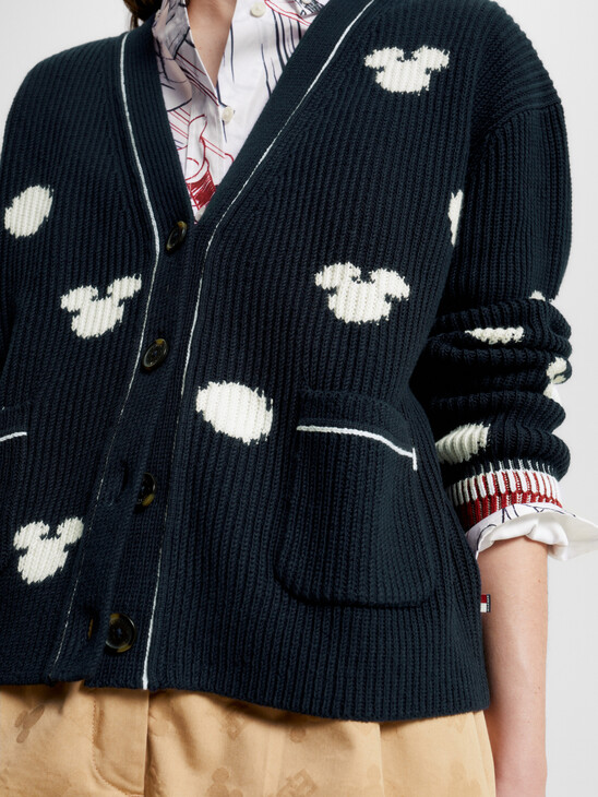 DISNEY X TOMMY POLKA DOT RELAXED CARDIGAN