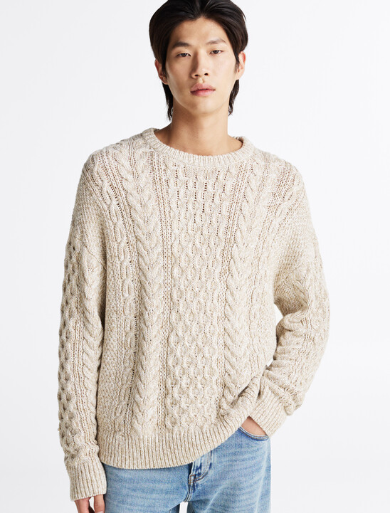 Aran Cable Knit Relaxed Jumper