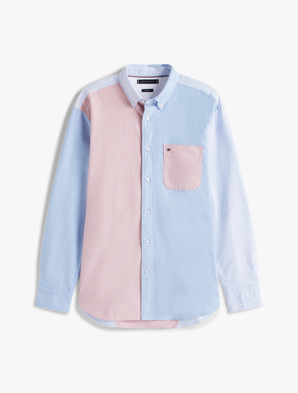 Americana Color Block Shirt, Shirt Blue / Multi, hi-res