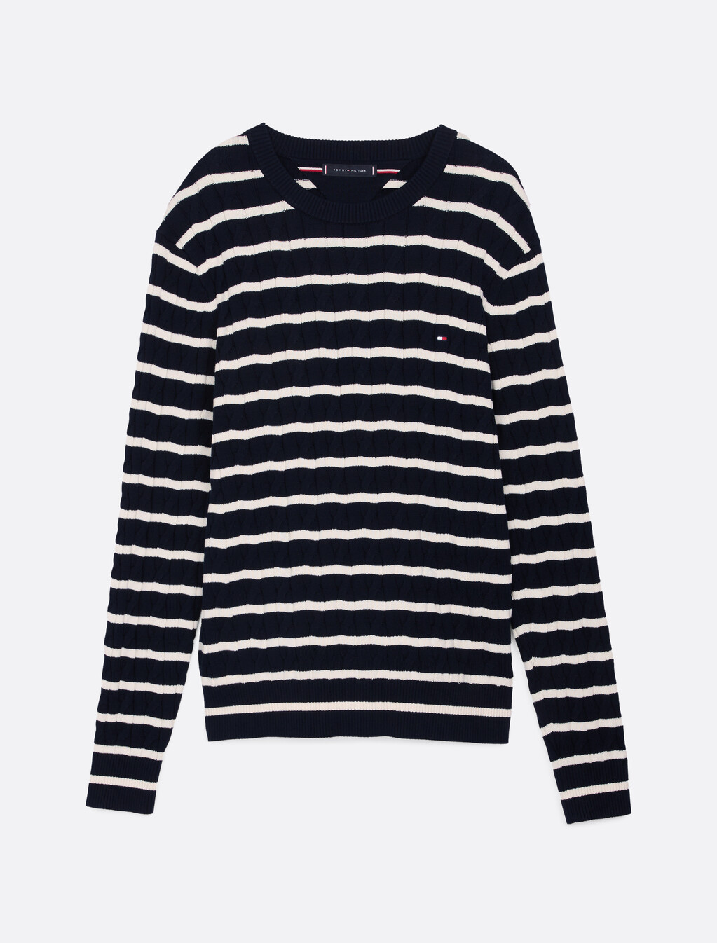 Classics Cable Knit Relaxed Fit Jumper, Desert Sky / Ivory Petal, hi-res