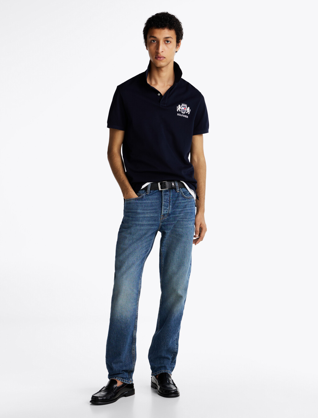 Regular Fit Logo Embroidery Polo Shirt, Desert Sky, hi-res