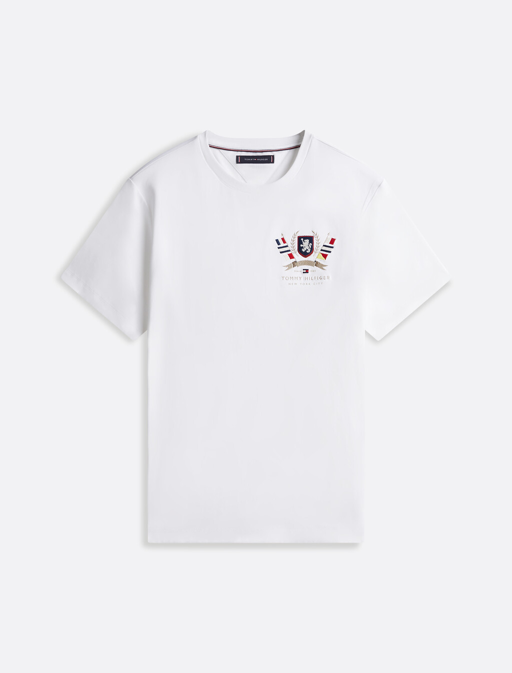 Hilfiger Crest Interlock T-Shirt, White, hi-res