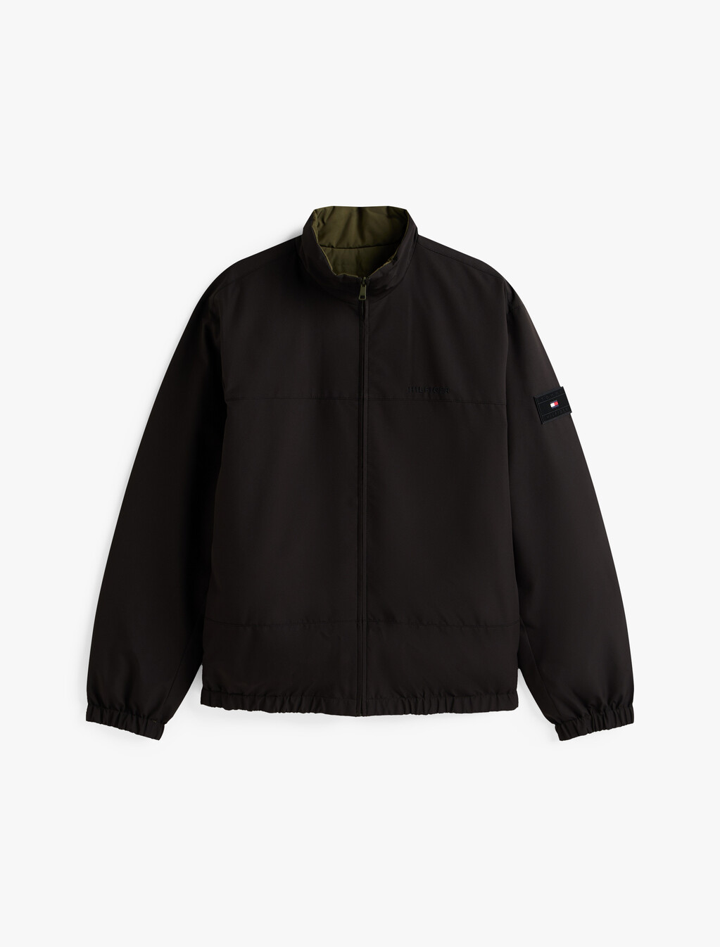 Reversible Lightweight Down Jacket, Black, hi-res