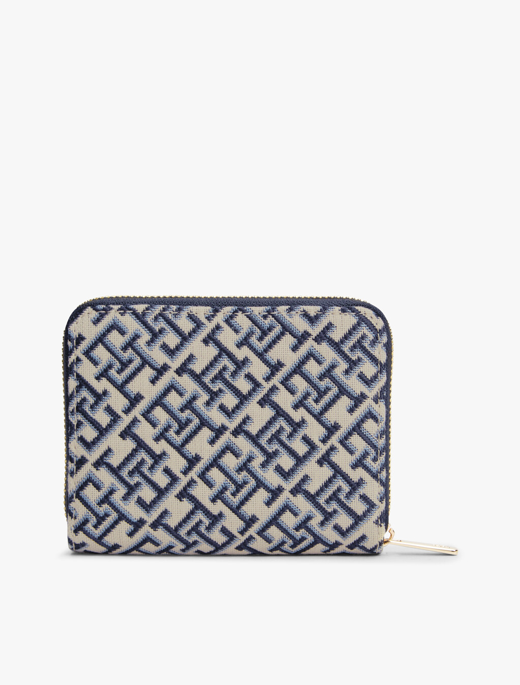 Hilfiger Icon TH Monogram 標誌提花銀包, Blue Mono, hi-res