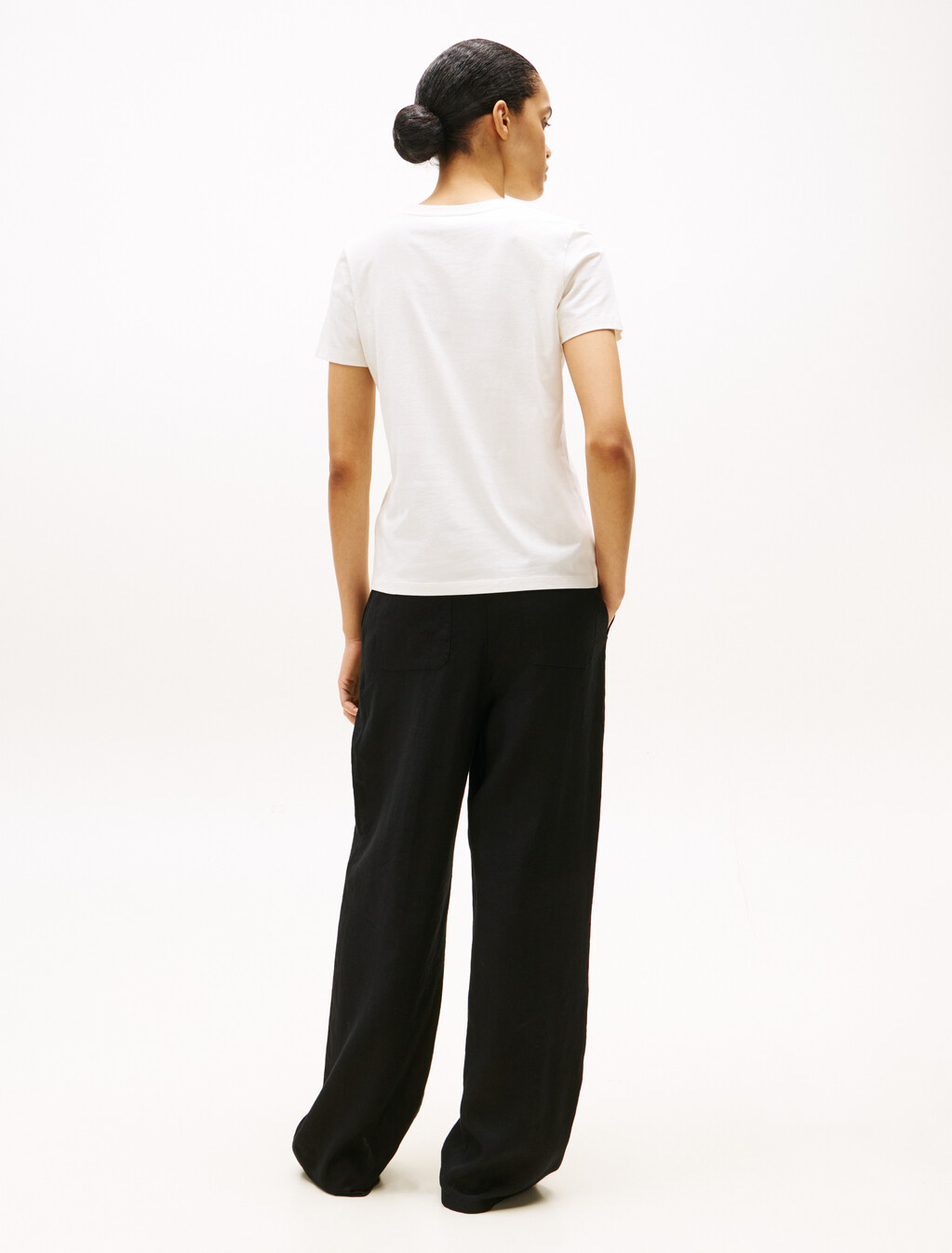 金銀絲手寫風標誌 T 恤, Ivory Silk, hi-res