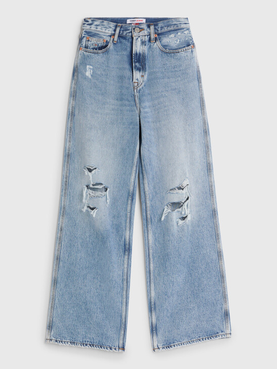 Claire High Rise Wide Leg Ripped Jeans