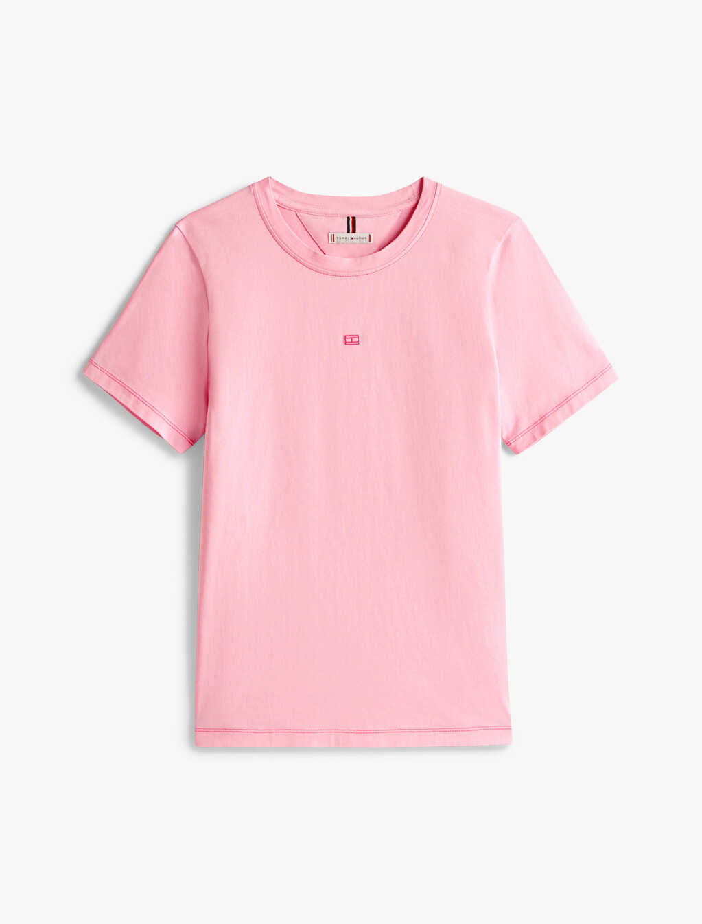 同色調旗幟圓領 T 恤, Classic Pink, hi-res