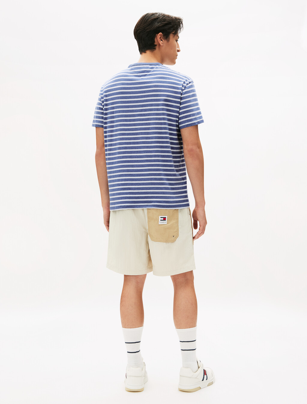 Breton Stripe T-Shirt, Tempo Blue / Ecru, hi-res