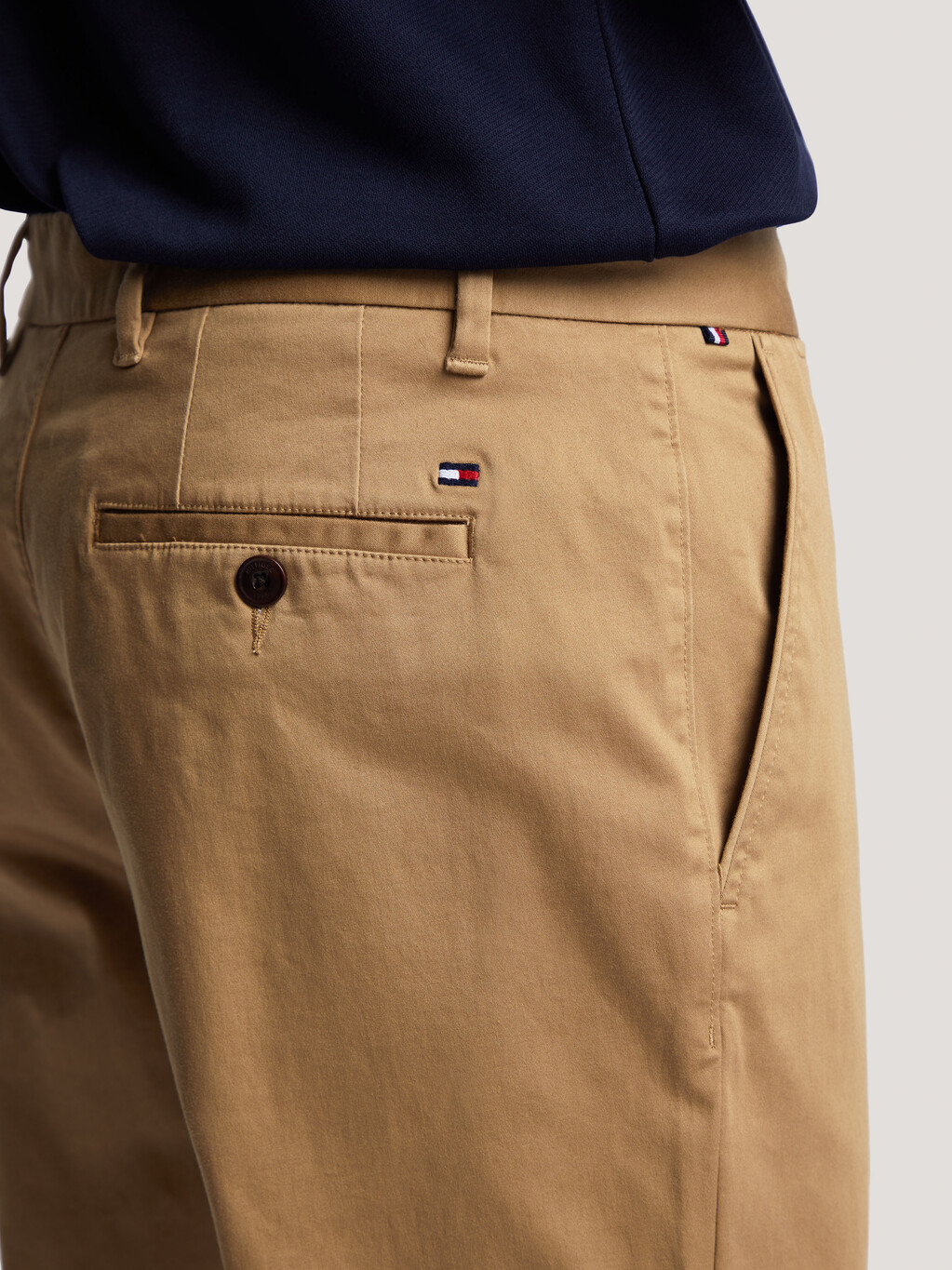 Denton Cotton Satin Pants, Countryside Khaki, hi-res