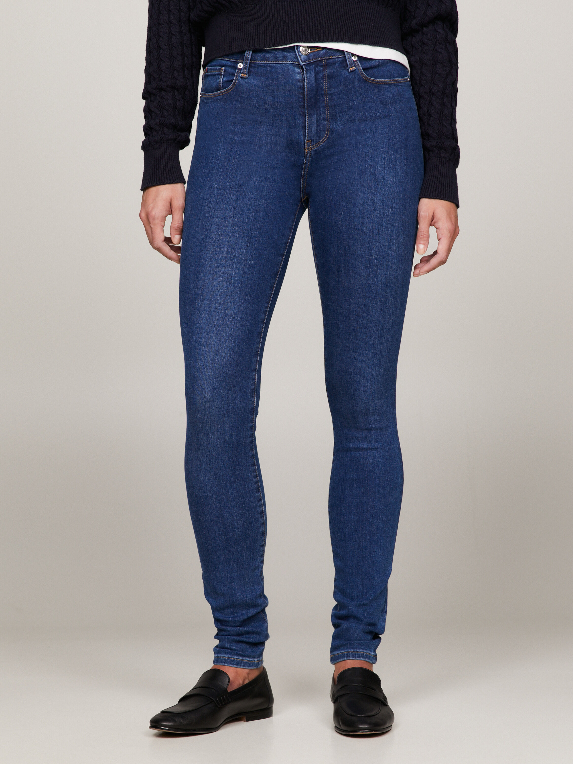 TH Flex Harlem High Rise Skinny Jeans blue Tommy Hilfiger Hong