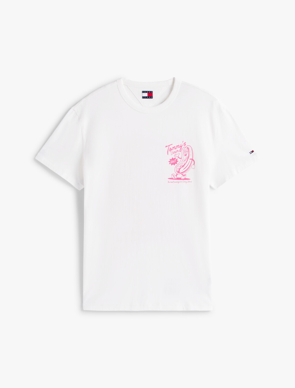 Novelty Fair Print T-Shirt, Ecru, hi-res