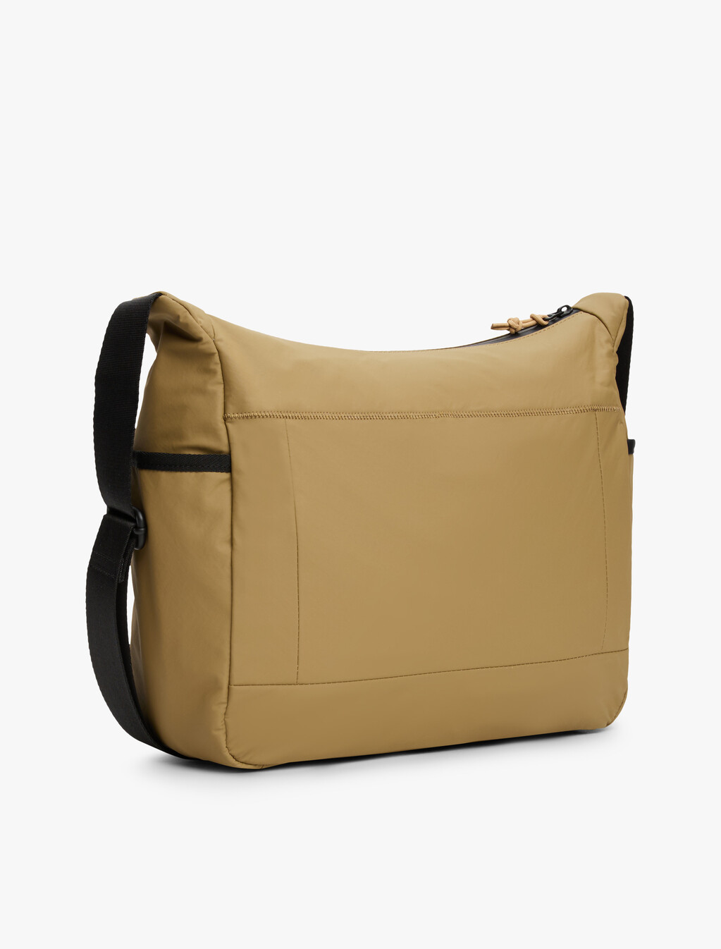 Metal Logo Crossbody Messenger Bag, Sandalwood, hi-res