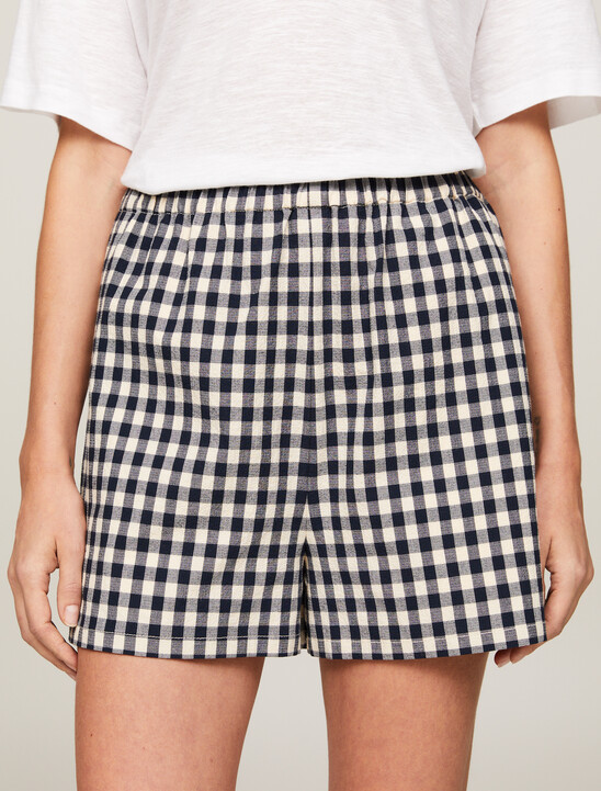 Gingham Pull-On Shorts