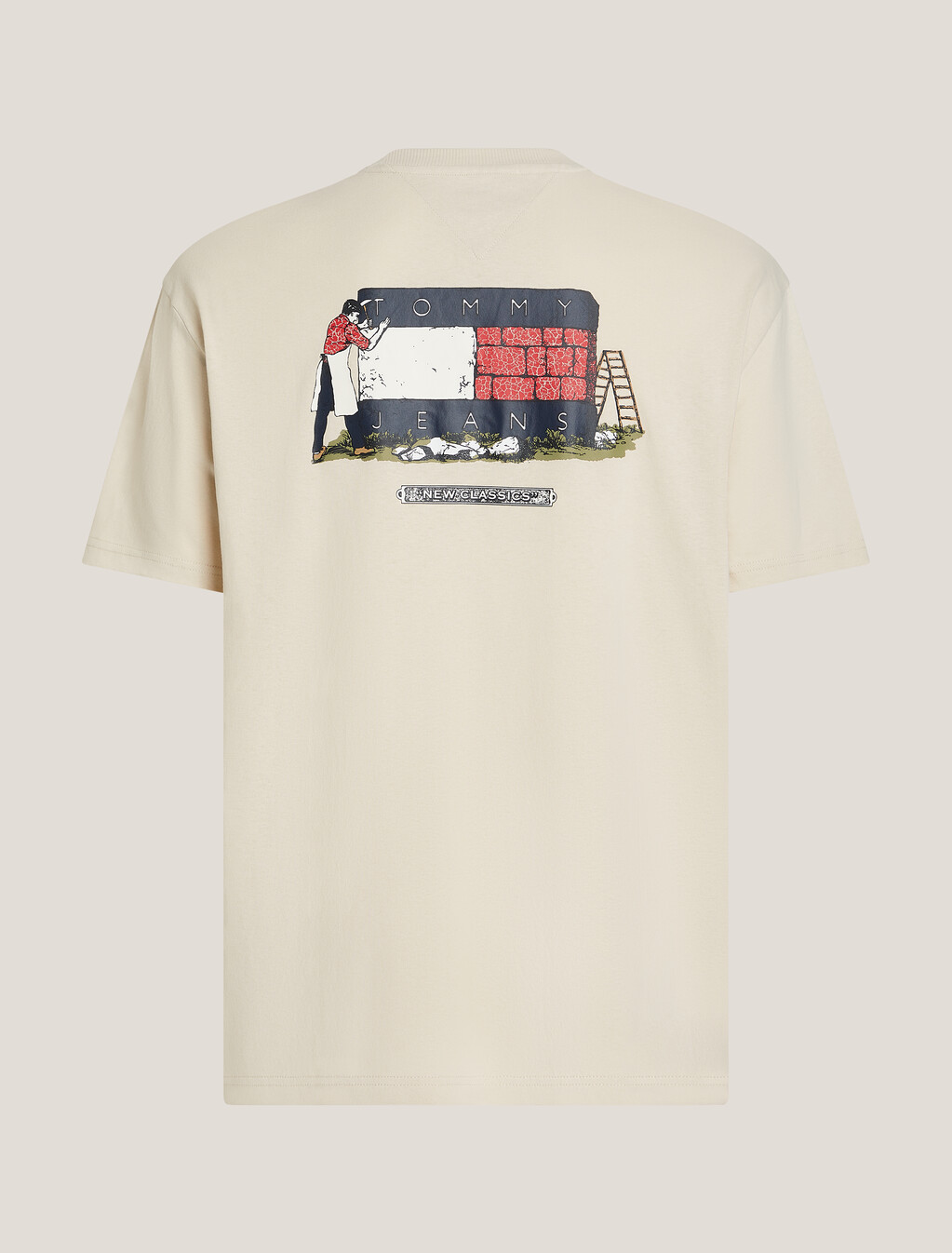 Back Logo Relaxed T-Shirt, Newsprint, hi-res
