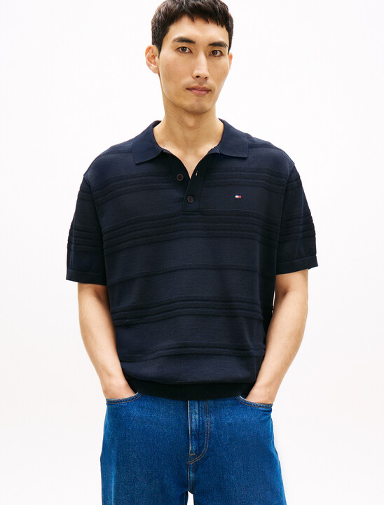 Cotton Blend Short Sleeve Polo