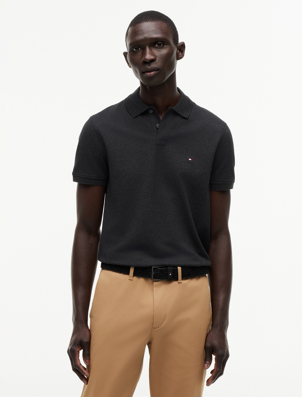 Asia Fit 1985 Regular Polo, Dark Grey Heather, hi-res