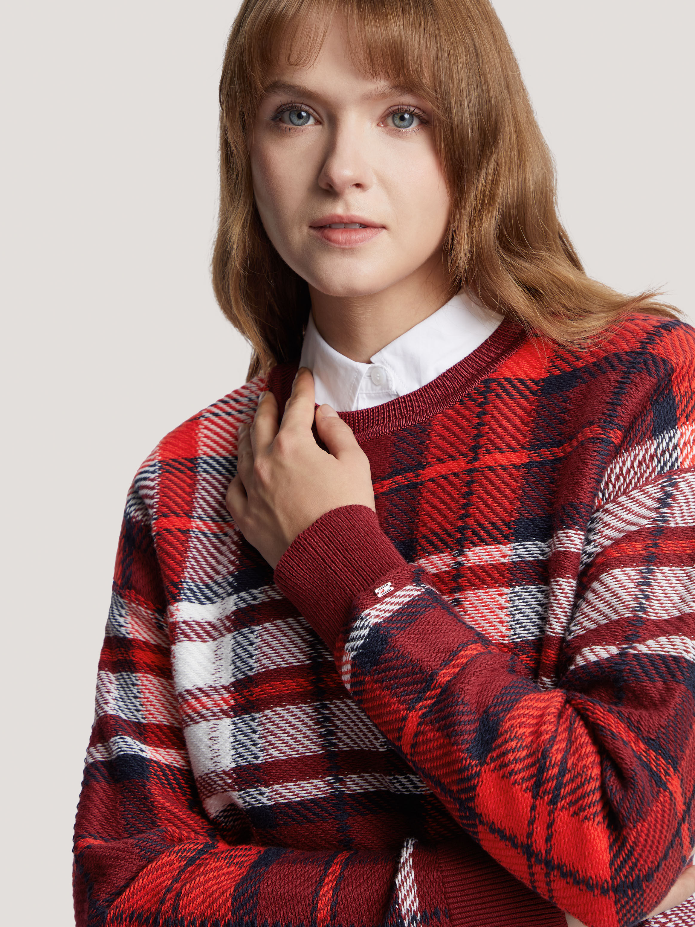 Tartan Relaxed Sweater