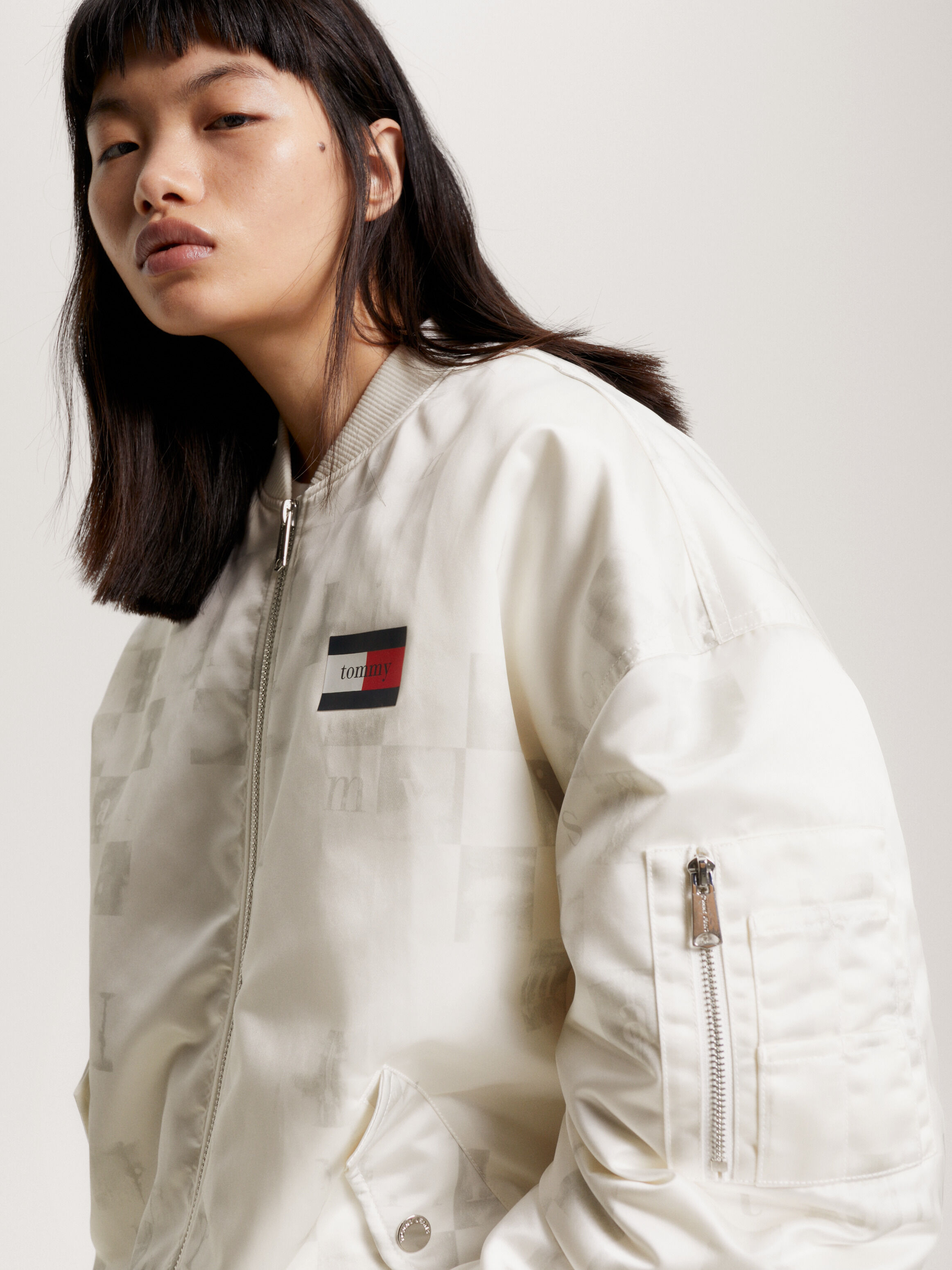 Tommy hilfiger recycled sale down bomber jacket