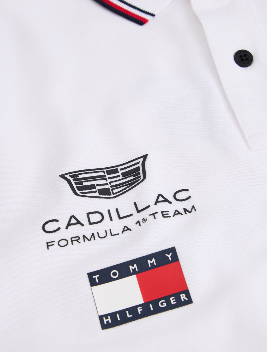 TH x Cadillac Formula 1&reg; 車隊復刻版 Polo 衫, White, hi-res
