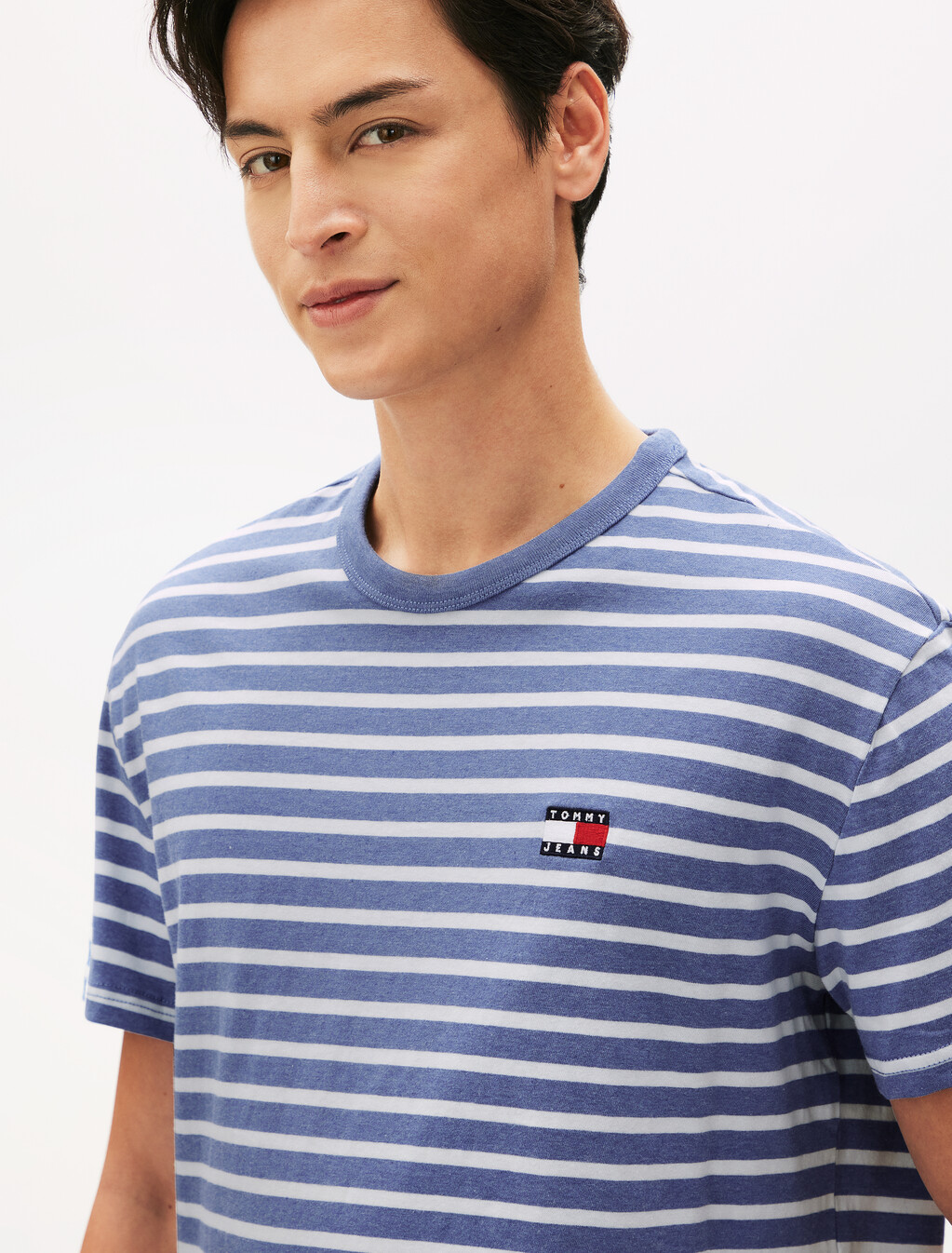 Breton Stripe T-Shirt, Tempo Blue / Ecru, hi-res