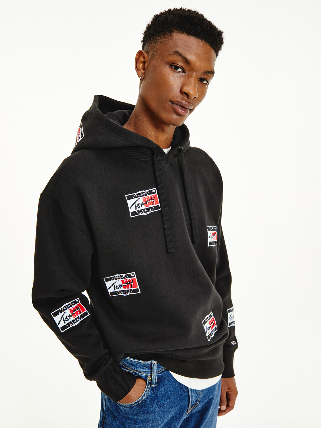 Logo Print Relaxed Fit Hoody