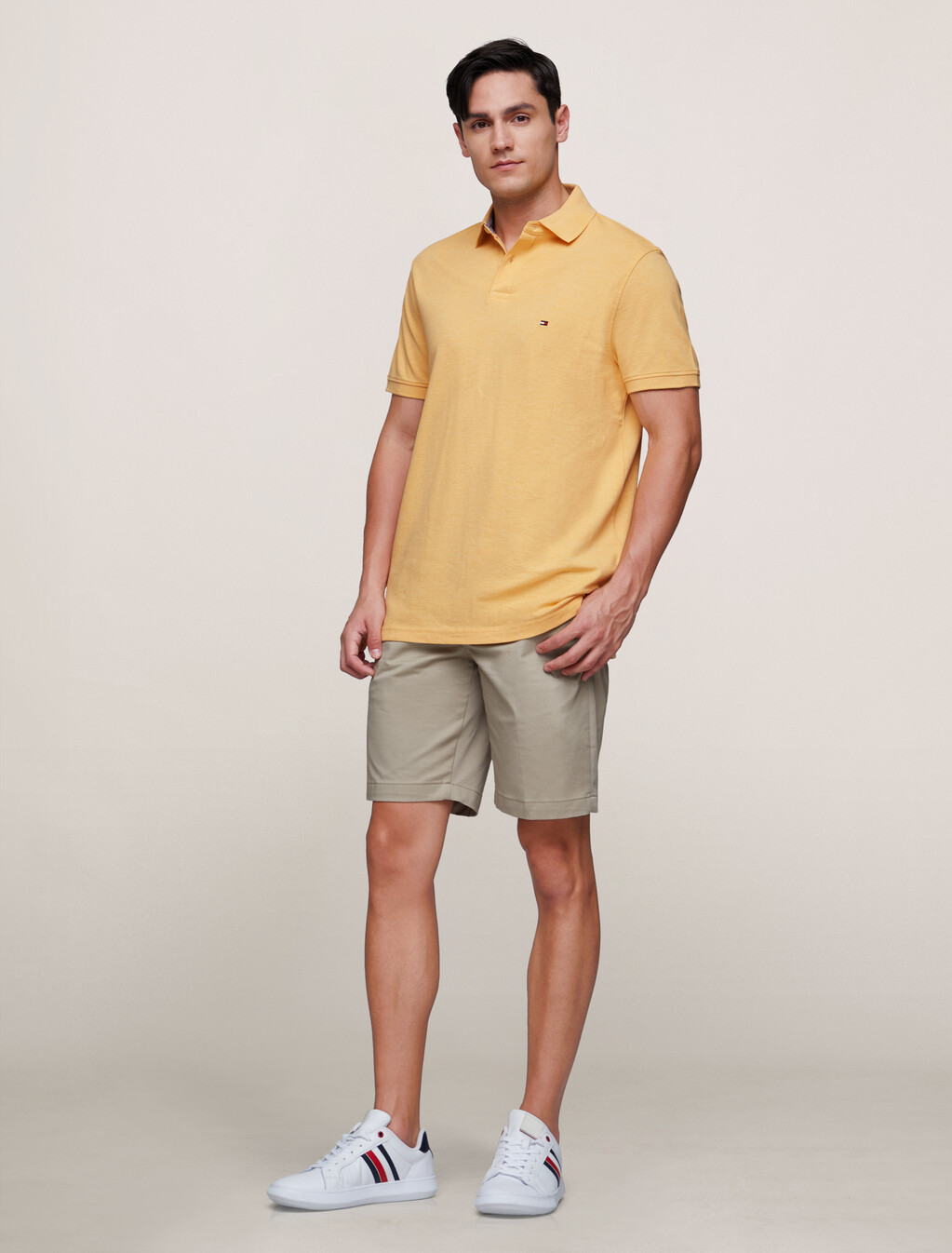 1985 Collection Regular Polo, Light Yellow Heather, hi-res